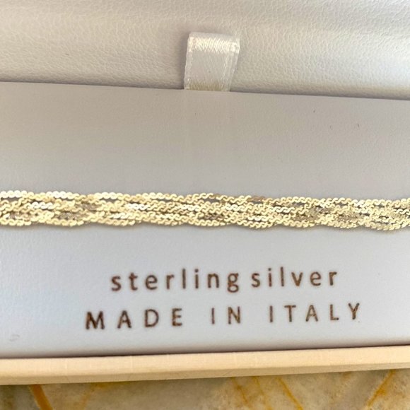 Mia Fiore Italy Sterling Silver Bracelet 7” New In Box - Picture 8 of 10